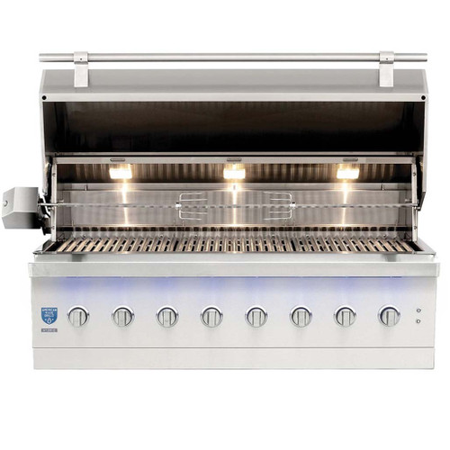American Made Grills 54" Encore Built-In Hybrid Barbecue Grill | 16-Gauge Double-Lined Hood w/ Spring Assist American Made Grills 54" Encore Built-In Hybrid Barbecue Grill | 16-Gauge Double-Lined Hood w/ Spring Assist