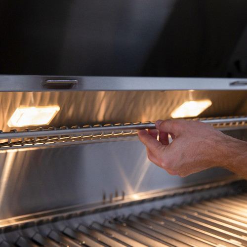 American Made Grills Muscle 54-Inch Built-In Hybrid Barbecue Grill | Interior Halogen Cooking Lights