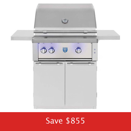 American Made Grills 30" Estate Freestanding Gas Grill | Promo Ends July 16th.