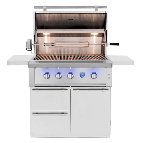 American Made Grills 36" Estate Freestanding Gas Grill | Gas Grill with Rotisserie Kit
 American Made Grills 36" Estate Freestanding Gas Grill | Gas Grill with Rotisserie Kit