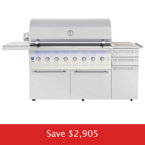 American Made Grills 54" Encore Freestanding Hybrid Barbecue Grill - Promo Ends July 16th.