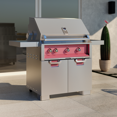 Aspire by Hestan 36" Freestanding Gas Grill | LED front control panel lighting with simple touch-on function.