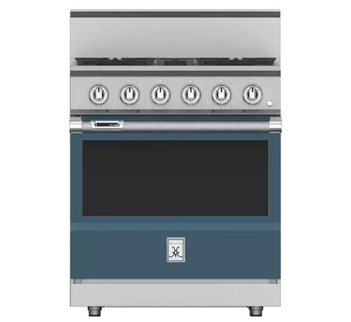 Hestan 30" KRD Series Dual Fuel 4 Burner Range - Pacific Fog Hestan 30" KRD Series Dual Fuel 4 Burner Range - Pacific Fog