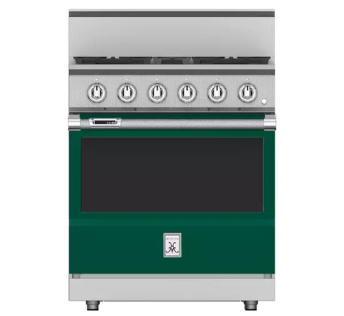 Hestan 30" KRD Series Dual Fuel 4 Burner Range - Grove Hestan 30" KRD Series Dual Fuel 4 Burner Range - Grove