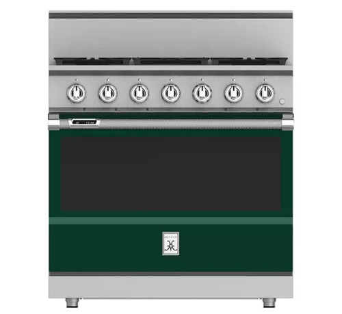 Hestan 36" KRD Series Dual Fuel 5 Burner Range - Grove Hestan 36" KRD Series Dual Fuel 5 Burner Range - Grove