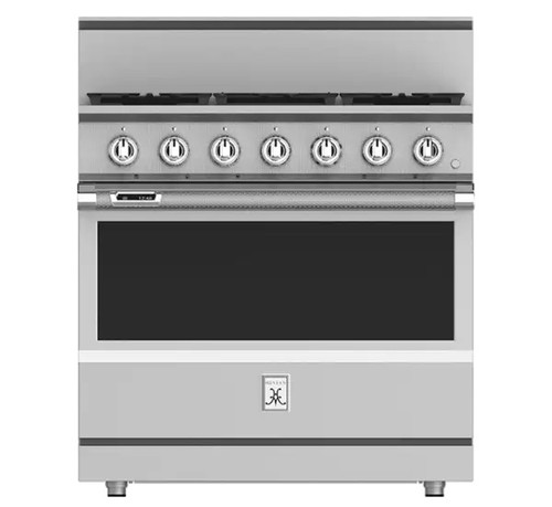 Hestan 36" KRD Series Dual Fuel 5 Burner Range - Steeletto