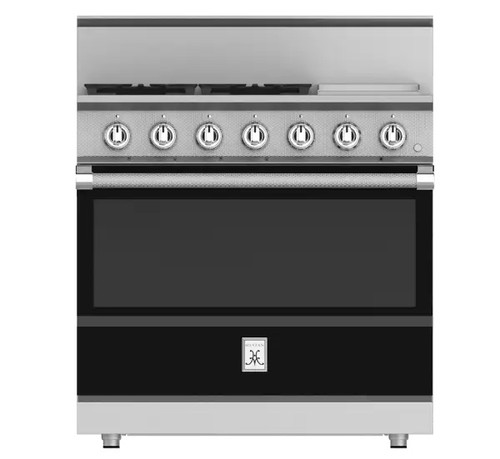 Hestan 36" KRG Series Gas Range - Stealth with Griddle Hestan 36" KRG Series Gas Range - Stealth with Griddle