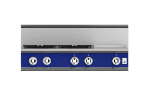 Hestan KRT Series 36" 4 Burner Gas Rangetop - Prince with Griddle