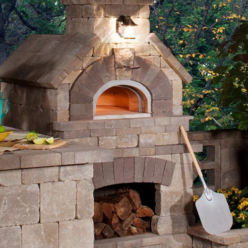 Chicago Brick Oven 1000 DIY Wood Fired Pizza Oven | Install Kit - Anchor Plate, Insulating Board & Blanket, Steel Plate, Mortar