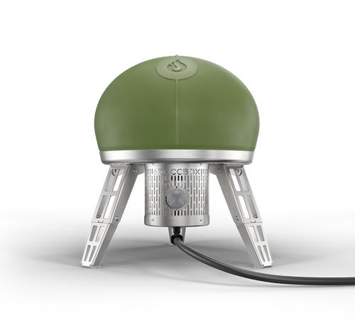 Gozney Roccbox Portable Gas Pizza Oven - Olive Back View Gozney Roccbox Portable Gas Pizza Oven - Olive Back View
