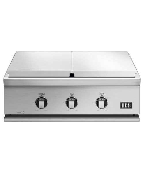 DCS 30" 7 Series Gas Griddle & Double Burner - View 1