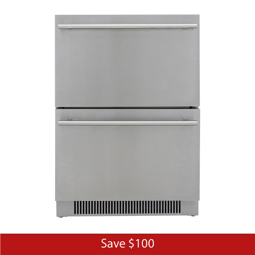 Blaze 23.5" Double Drawer Refrigerator | Promo Ends April 6th.