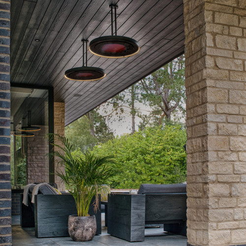 Bromic Eclipse Smart-Heat Electric Pendant Outdoor Heater | In addition to the complimentary 24″ Twin Pole, the Eclipse Electric can be paired with five other striking pole designs, including wall-mounted and ceiling-mounted options.