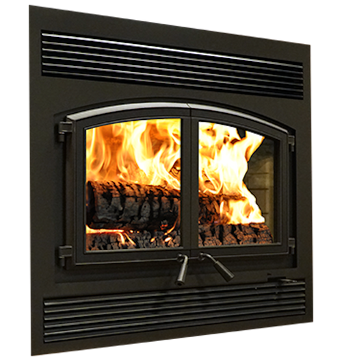 Empire Stove St Clair 4300 Wood Burning Fireplace | The standard blower, simple one lever control, and air wash system allow for easy operation