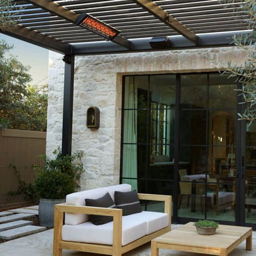 Infratech Motif CD Series 5200 Watt 48" Outdoor Electric Heater - Dual Element | CD-Series features include minimal clearance requirements, recessed mounting options, inset brackets that create a “floating” effect, and mounting heights between 7-12 feet. Infratech Motif CD Series 5200 Watt 48" Outdoor Electric Heater - Dual Element | CD-Series features include minimal clearance requirements, recessed mounting options, inset brackets that create a “floating” effect, and mounting heights between 7-12 feet.