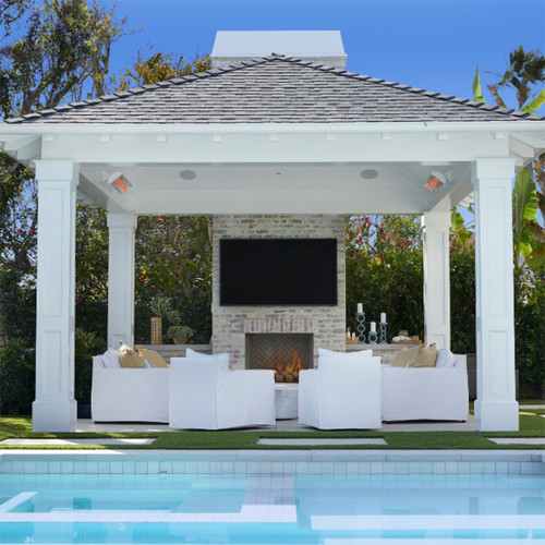 Infratech Motif CD Series 6000 Watt 61" Outdoor Electric Heater - Dual Element |  Infratech Motif CD Series 6000 Watt 61" Outdoor Electric Heater - Dual Element |