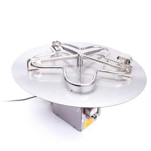 HPC Penta 30" Round Flat Gas Fire Pit Insert | Includes weep holes for water drainage HPC Penta 30" Round Flat Gas Fire Pit Insert | Includes weep holes for water drainage