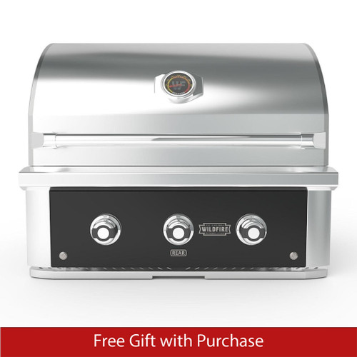 Wildfire Ranch Pro 30" Built-In Black Stainless Steel Gas Grill | Promo Ends May 27th.