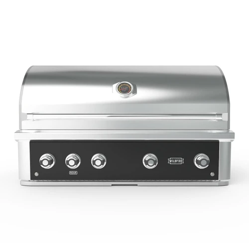 Wildfire Ranch Pro 42-Inch Black Stainless Steel Gas Grill | Hoods easily opens with a touch of the finger