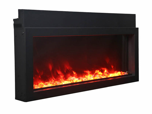 Amantii Panorama-XS 40" Extra Slim Indoor or Outdoor Electric Built-in Fireplace - DISPLAY MODEL - orange flame 2 Amantii Panorama-XS 40" Extra Slim Indoor or Outdoor Electric Built-in Fireplace - DISPLAY MODEL - orange flame 2