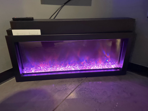 Amantii Panorama-XS 40" Extra Slim Indoor or Outdoor Electric Built-in Fireplace - DISPLAY MODEL  Amantii Panorama-XS 40" Extra Slim Indoor or Outdoor Electric Built-in Fireplace - DISPLAY MODEL
