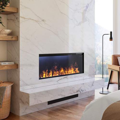 Dimplex Optimyst 46-Inch Linear Electric Fireplace | Simple, worry-free installation—the Optimyst is zero clearance with a slimmer depth of under 12in.