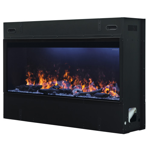 Dimplex Optimyst 46-Inch Linear Electric Fireplace | Can be used as a supplemental heat source of up to 1000 sq. ft. with different temperature settings (normal and eco-mode). Enjoy the flames year-round without the heat if desired.