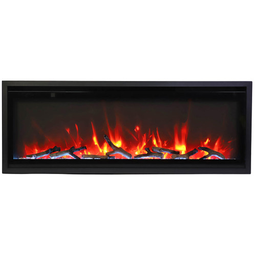 Amantii Symmetry Xtra Slim Smart Electric Fireplace | Adjustable flame brightness and speed that can be turned on separately Amantii Symmetry Xtra Slim Smart Electric Fireplace | Adjustable flame brightness and speed that can be turned on separately