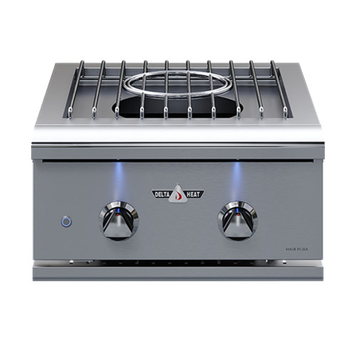 Delta Heat 22" Built-In Power Burner | LED control panel lights