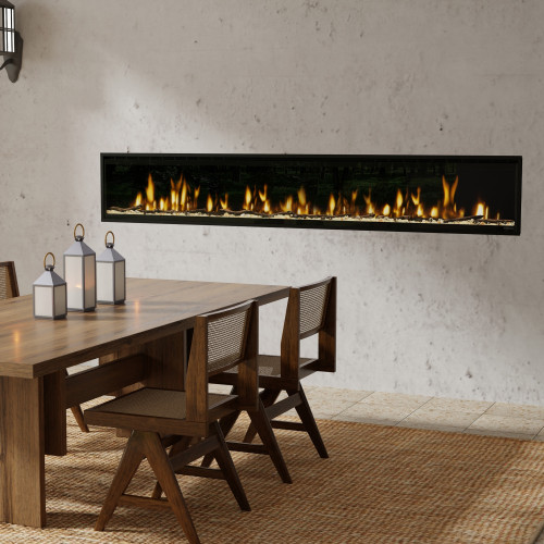 Dimplex Ignite Evolve 100-Inch Electric Fireplace | Provides efficient fan-forced heat with flame-only mode for year-round use