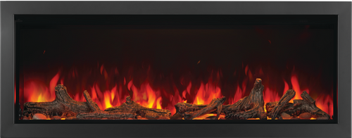 Napoleon Astound 50" Built-In Electric Fireplace | An extra-large viewing area allows you to enjoy the ultrarealistic flame pattern. Tinted glass provides an exceptional viewing experience and reduced reflections so you can see the flames even better
