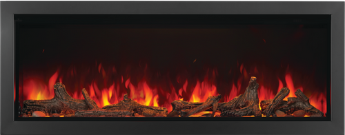 Napoleon Astound 62" Built-In Electric Fireplace | An extra-large viewing area allows you to enjoy the ultrarealistic flame pattern. Tinted glass provides an exceptional viewing experience and reduced reflections so you can see the flames even better