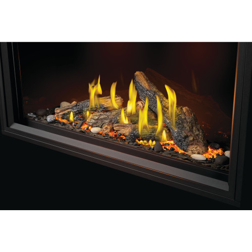 Napoleon 50" Tall Linear Vector Single Sided Direct Vent Gas Fireplace | Luminous Logs Burner and Square Tube Burner with Flame/ Heat Adjustment Napoleon 50" Tall Linear Vector Single Sided Direct Vent Gas Fireplace | Luminous Logs Burner and Square Tube Burner with Flame/ Heat Adjustment