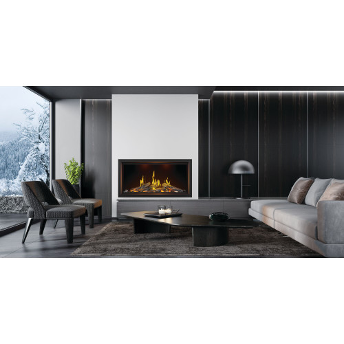 Napoleon 50" Tall Linear Vector Single Sided Direct Vent Gas Fireplace | Heat Radiating Ceramic Glass Napoleon 50" Tall Linear Vector Single Sided Direct Vent Gas Fireplace | Heat Radiating Ceramic Glass