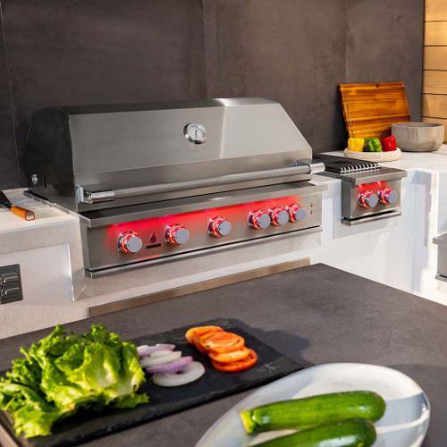 TrueFlame 40" 5 Burner Built-In Gas Grill | Gas Grill to Complete Outdoor Kitchen