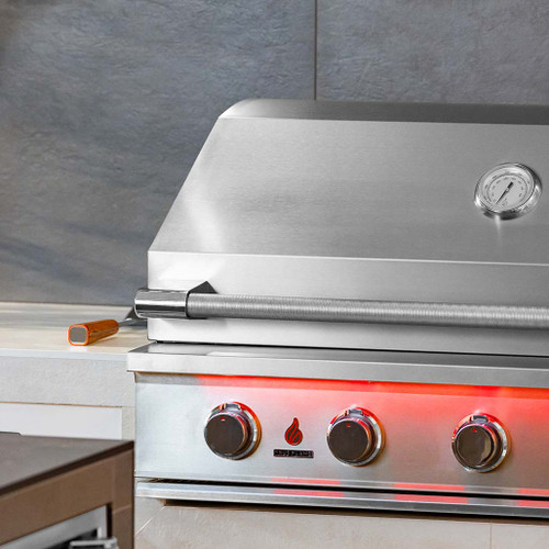 TrueFlame 40" 5 Burner Built-In Gas Grill | Modern Outdoor Gas Grill