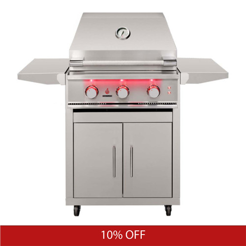 TrueFlame 25" 3 Burner Freestanding Gas Grill | Promo Ends December 2nd.