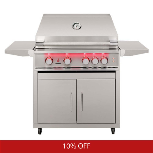 True Flame 32" 4 Burner Built-In Gas Grill | Promo Ends December 2nd.