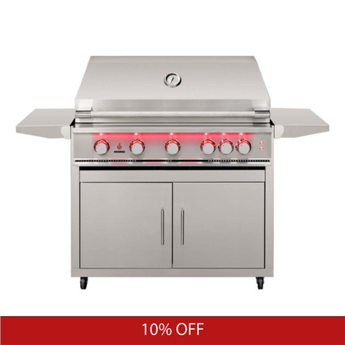 TrueFlame 40" 5 Burner Freestanding Gas Grill | Promo Ends December 2nd.