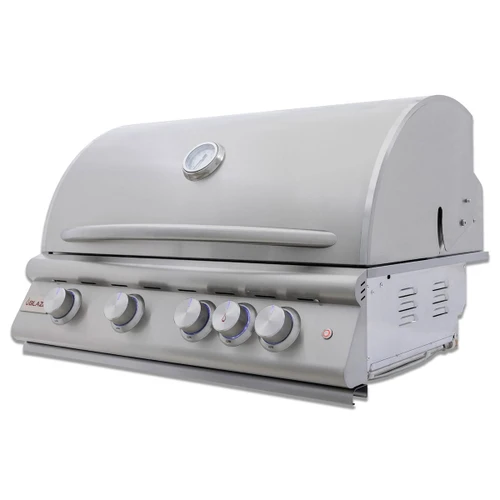 Blaze LTE+ 32-Inch 4-Burner Built-In Gas Grill | Flame stabilizing grids minimize flare-ups while adding a grilled flavor