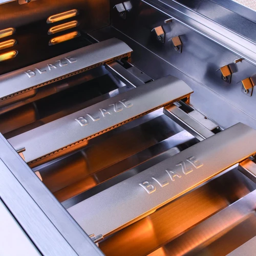 Blaze LTE+ 32-Inch 4-Burner Built-In Gas Grill | 4 commercial quality 304 cast stainless steel burners