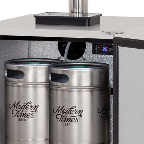 TrueFlame 24" 6.6c Deluxe Outdoor Kegerator - Two Tap | 32° - 50° Temperature Range TrueFlame 24" 6.6c Deluxe Outdoor Kegerator - Two Tap | 32° - 50° Temperature Range