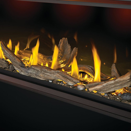 Napoleon 74" Tall Linear Vector Direct Vent Gas Fireplace | MIRRO-FLAMETM Porcelain Reflective Radiant Panels included Napoleon 74" Tall Linear Vector Direct Vent Gas Fireplace | MIRRO-FLAMETM Porcelain Reflective Radiant Panels included