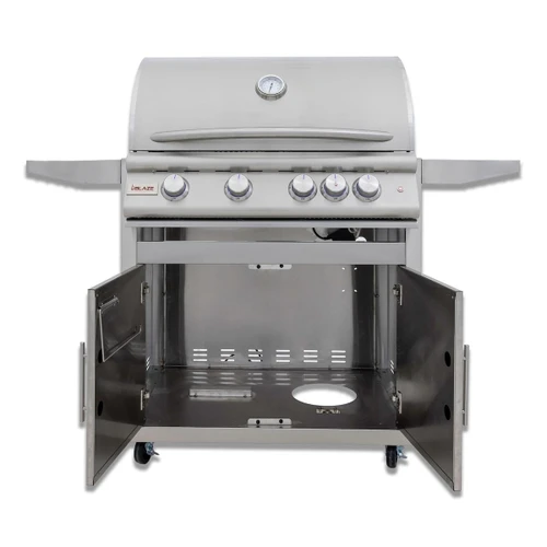 Blaze LTE+ 32-Inch 4-Burner Freestanding Gas Grill | 14,000 BTUs of cooking power per burner, for a total cooking surface of 56,000 BTUs