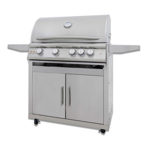 Blaze LTE+ 32" 4-Burner Freestanding Gas Grill | 4 commercial quality 304 cast stainless steel burners
