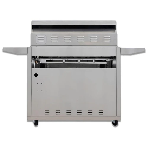 Blaze LTE+ 40-Inch 5-Burner Freestanding Gas Grill | Double-lined grill hood protects outer layer from heat discoloration and maintains more heat