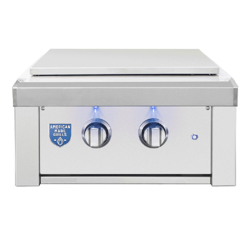 American Made Grills Estate Built-In Gas Power Burner | Protective Lid Included American Made Grills Estate Built-In Gas Power Burner | Protective Lid Included