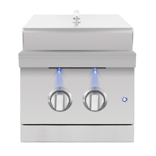 American Made Grills Encore Double Side Burner | Stainless Steel Construction American Made Grills Encore Double Side Burner | Stainless Steel Construction