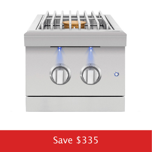 American Made Grills Encore Double Side Burner | Promo Ends July 16th.