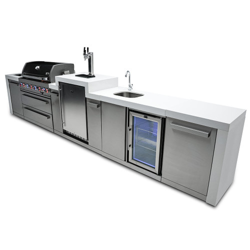 Mont Alpi 805 Deluxe Island with Kegerator and Beverage Center | Right side cabinet - 25"x23"x35"